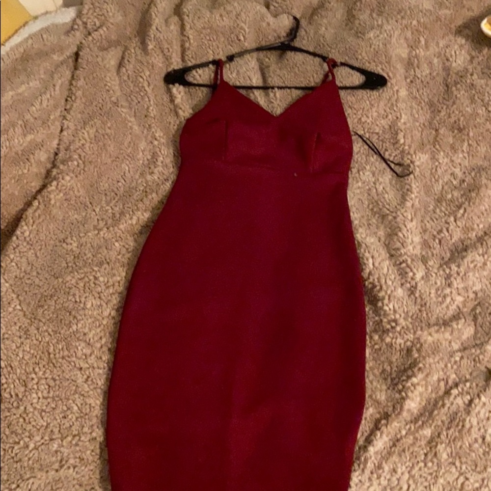 Wine Red Cocktail Dress